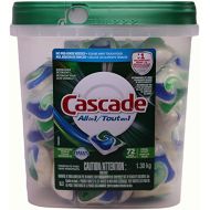 Cascade Actionpacs All in 1 Dishwasher Detergent with Dawn, Fresh Scent, 72 Pacs