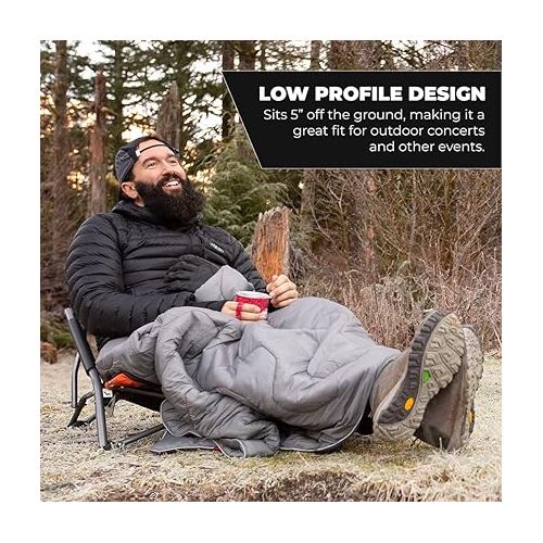  Cascade Mountain Tech Folding Camp Chair for Camping, Beach, Picnic, Barbqeues, Sporting Events with Carry Bag