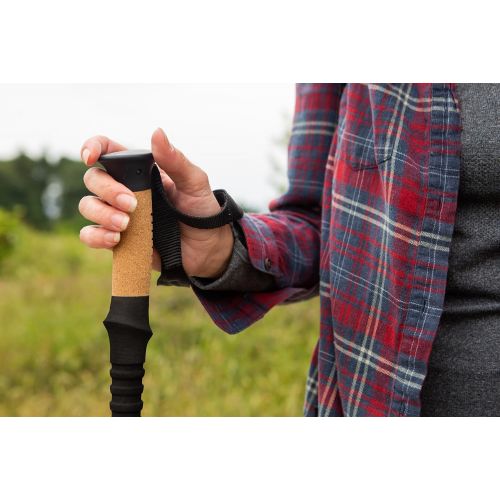  Cascade Mountain Tech Carbon Fiber Adjustable Trekking Poles 2 Pack - Lightweight Quick Lock Walking or Hiking Stick - 1 Pair