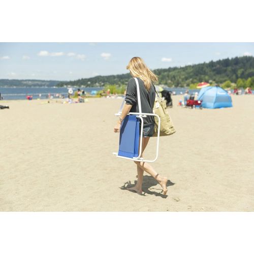  Cascade Mountain Tech Low Profile Beach Chair, One Size, Blue