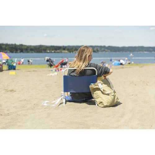  Cascade Mountain Tech Low Profile Beach Chair, One Size, Blue