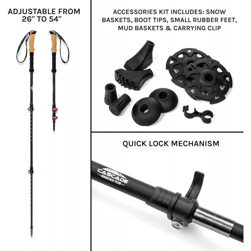  Cascade Mountain Tech Trekking Poles