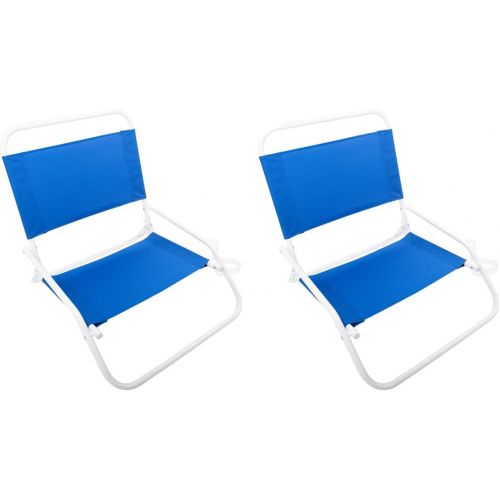  Cascade Mountain Tech Low Profile Beach Chair, One Size, Blue