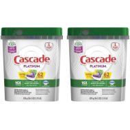 Cascade Platinum Plus Dishwasher Detergent Actionpacs, Lemon, 70 Count (.2 Pack (62 Count Each), 124 Action Pacs)