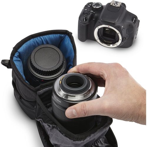  Case Logic DSL-101 Luminosity Lens Exchange Camera Lens Case Fits 5.5H x3W
