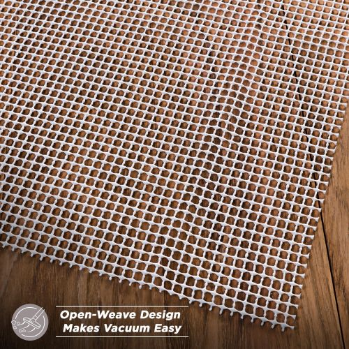  Case Okay Non-Slip Rug Pad for Hard Floors, Extra-Strong-Grip Thick Padding (2x8-Feet)