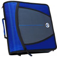 Case it Mighty Zip Tab 3-inch Zipper Binder, Blue, D-146-BLU