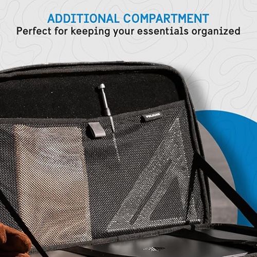  Pelican Adventurer - Laptop Bag/Case 16 Inch - [Elastic Carrying Handle] [Secure Zip Lock] Waterproof, Scratchproof and Heavy Duty Laptop Sleeve for All Laptops from 14 inches up to 16 inches - Black