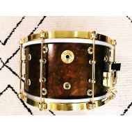 CaseBass Pancake toms and revival snares - walnut/brass hardware