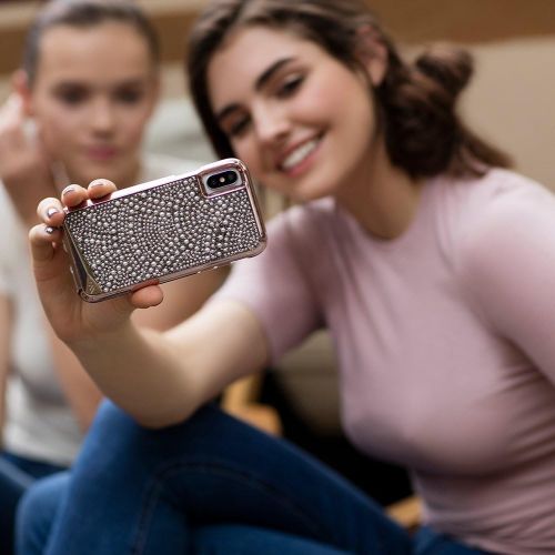  Case-Mate iPhone X Case - Brilliance - 800+ Genuine Crystals - Protective Design for Apple iPhone 10 - Lace