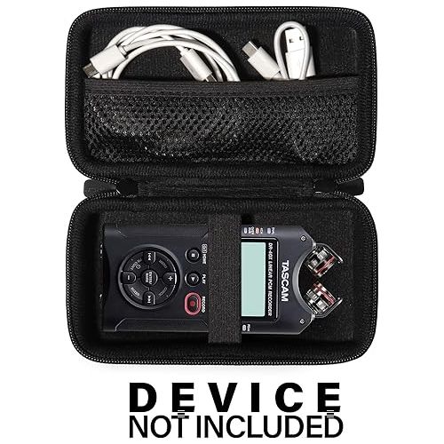  CaseSack Case compatible with Tascam DR-40X Four Track Handheld Recorder and USB Interface