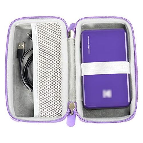  CaseSack Instant Printer Case for Kodak Mini 2 HD Wireles, Mini, All-New Mini 2 Plus, Step, Step Touch, Smile; HP Sprocket, Pickit M2, SereneLife 2x3 Instant Porter Printer, Mesh Pocket