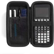 CaseSack Graphing Calculator Case for Texas Instruments TI84, TI83, TI89, Stationary Mesh Pocket, Pen/Pencil Holder, Detachable with Wrist Strap (Black)