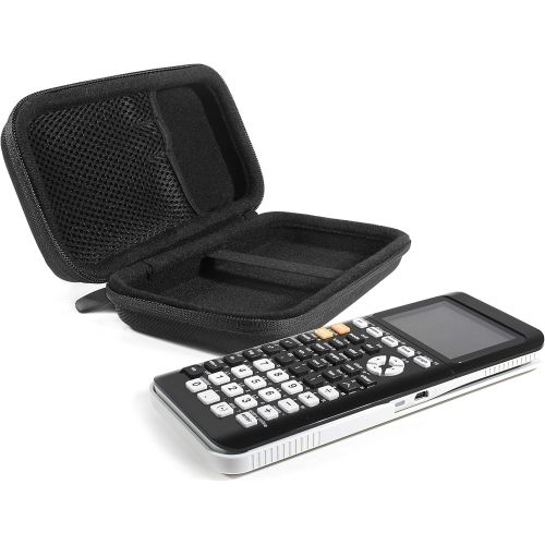  CaseSack Graphing Calculator Case for Texas Instruments TI84, TI83, TI89, Stationary Mesh Pocket, Pen/Pencil Holder, Detachable with Wrist Strap (Black)