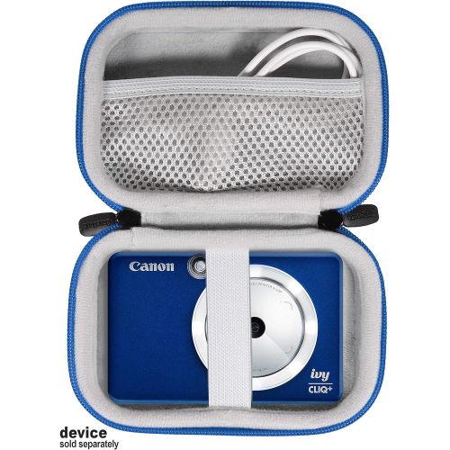  CaseSack Protective Case for Canon Ivy CLIQ+, CLIQ, CLIQ 2, CLIQ+2 Instant Camera Printer and Mobile Mini Photo Printer, Also for HP Sprocket (2nd Edition)(Sapphire Blue)