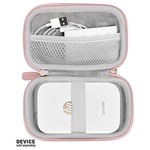  CaseSack Portable Photo Printer Case for HP Sprocket 2x3 Portable Photo Printer, Polaroid Snap Touch, Zip Mobile Printer, Lifeprint 2x3 Photo and Video Printer, Mesh Pocket for Pho