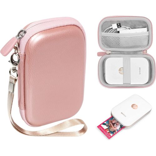  CaseSack Portable Photo Printer Case for HP Sprocket 2x3 Portable Photo Printer, Polaroid Snap Touch, Zip Mobile Printer, Lifeprint 2x3 Photo and Video Printer, Mesh Pocket for Pho