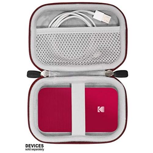  CaseSack Printer case for Kodak Smile, Kodak PRINTOMATIC, Kodak Mini Shot Instant Print Digital Camera, Instant Digital Printer, Also for Canon Ivy CLIQ Series, HP Sprocket 1st/ 2nd, Mesh P