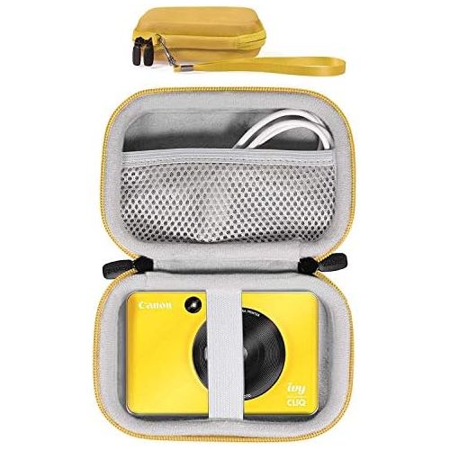  CaseSack Protective Case for Canon Ivy CLIQ+, CLIQ, CLIQ 2, CLIQ+2 Instant Camera Printer and Mobile Mini Photo Printer,Also for HP Sprocket (1st & 2nd Edition), Sprocket (Yellow)