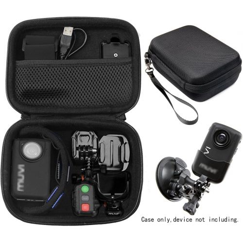  CaseSack Case for Body Camera, Action Camera Like Veho VCC003, VCC005 MUVI HD10, HDPRO, PNZEO F5, Transcend TS32GDPB10A, Pyle PPBCM9, Miufly 1296P, R-Tech HD Night Version Camera, SD Card P