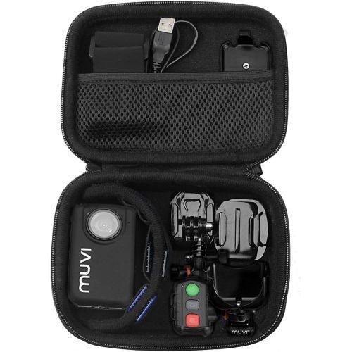  CaseSack Case for Body Camera, Action Camera Like Veho VCC003, VCC005 MUVI HD10, HDPRO, PNZEO F5, Transcend TS32GDPB10A, Pyle PPBCM9, Miufly 1296P, R-Tech HD Night Version Camera, SD Card P