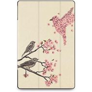 caseable Fire Tablet Cover with Blossom Bird Design