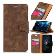 Casefirst Sony Xperia XA1 Plus Case, Homory Sony Xperia XA1 Plus Leather Wallet Case Book Design with Flip Cover and Stand [Credit Card Slot] Cover Case for Sony Xperia XA1 Plus - Brown