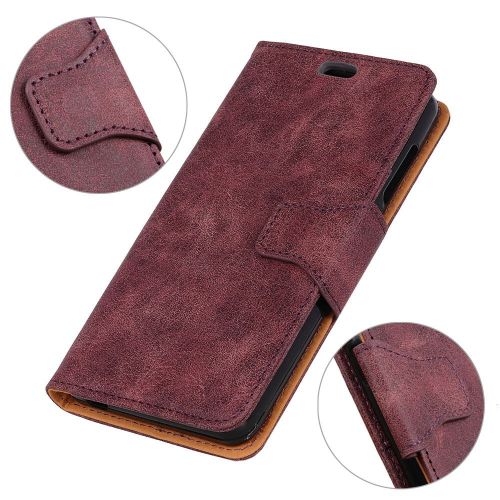  Casefirst Sony Xperia XA1 Plus Case, Homory Sony Xperia XA1 Plus Leather Wallet Case Book Design with Flip Cover and Stand [Credit Card Slot] Cover Case for Sony Xperia XA1 Plus - Brown