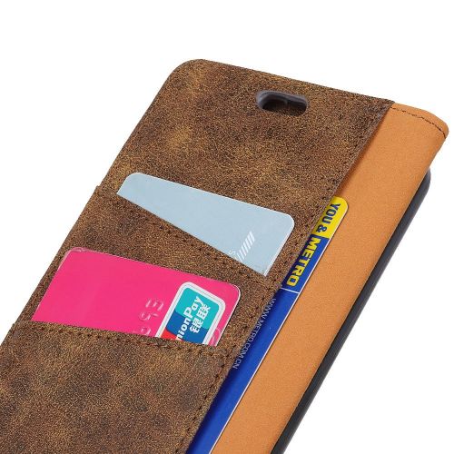  Casefirst Sony Xperia XA1 Plus Case, Homory Sony Xperia XA1 Plus Leather Wallet Case Book Design with Flip Cover and Stand [Credit Card Slot] Cover Case for Sony Xperia XA1 Plus - Brown