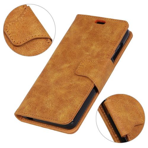  Casefirst Sony Xperia XA1 Plus Case, Homory Sony Xperia XA1 Plus Leather Wallet Case Book Design with Flip Cover and Stand [Credit Card Slot] Cover Case for Sony Xperia XA1 Plus - Brown