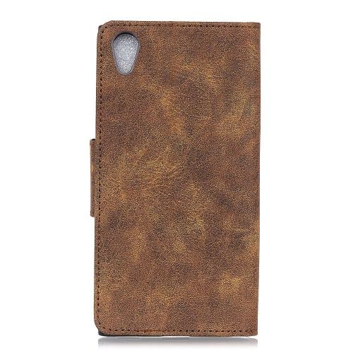  Casefirst Sony Xperia XA1 Plus Case, Homory Sony Xperia XA1 Plus Leather Wallet Case Book Design with Flip Cover and Stand [Credit Card Slot] Cover Case for Sony Xperia XA1 Plus - Brown