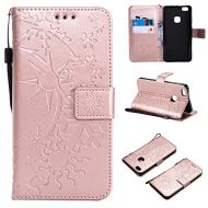 Casefirst Huawei P10 Lite Case, Homory Pouch Wallet Premium PU Leather Card Slot Wallet Style Wallet with Kickstand Flip Cover Case for Huawei P10 Lite