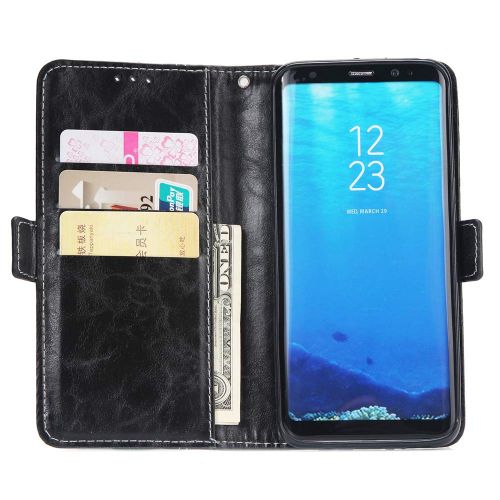  Casefirst Homory Samsung Galaxy S Lite Luxury Edition Samsung Galaxy S8 Case,Premium Retro Multifunction Leather Wallet Case Cover [ Kickstand ] Pu Leather Wallet Case with ID & Credit Card