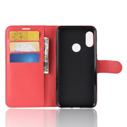  Casefirst Xiaomi Mi A2 Lite Case, Homory Wallet Case, Space Premium PU Leather Flip Case Cover with Card Slots & Kickstand for Xiaomi Mi A2 Lite - Black