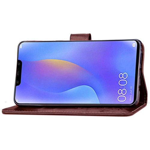  Casefirst Huawei Nova 3i Wallet Case,Homory Stylish Slim PU Leather Cover Stand and Card Holders Wallet Phone Cover Leather Case Protective Case for Huawei Nova 3i -Black