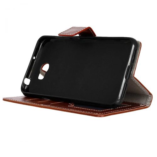  Casefirst Huawei Y6II Compact Folio Cover, Homory Excellence Women Bumper Shell for Homory Brown