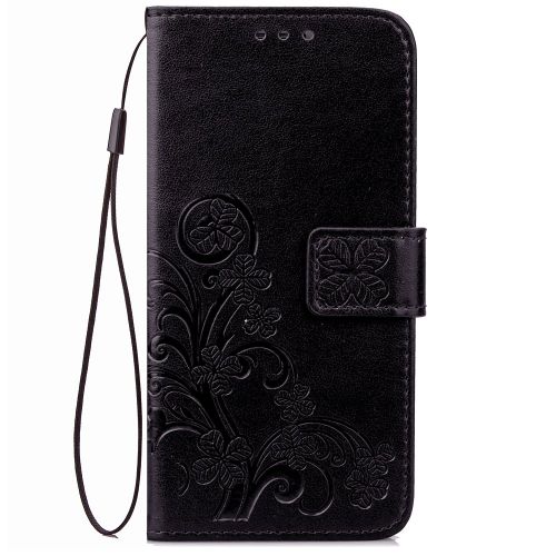  Casefirst Huawei P10 Lite Case, Premium PU Leather Wallet Pouch Flip Cover Case Anti-Scratch Defender Coverphone Case for Huawei P10 Lite (Black)