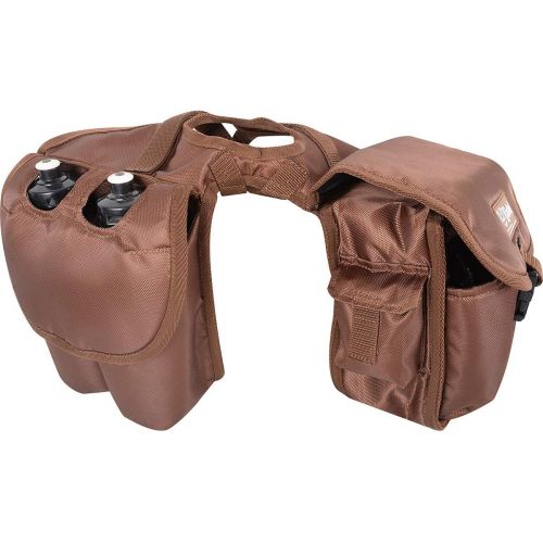  Cashel Quality Deluxe Medium Horse Saddle Pommel Horn Bag, Insulated Padded Pockets, Two Water Bottle Pockets, Camera or Cell Phone Pocket, 600 Denier Material, Size: Medium Color