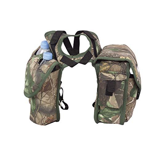  Cashel Quality Deluxe Medium Horse Saddle Pommel Horn Bag, Insulated Padded Pockets, Two Water Bottle Pockets, Camera or Cell Phone Pocket, 600 Denier Material, Size: Medium Color