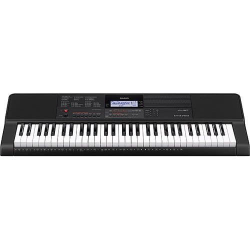 카시오 Casio CT-X700 61-Key Touch Sensitive Portable Keyboard with Power Supply