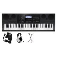 Casio WK7600 76-Key Premium Portable Keyboard Package with Headphones, Stand and Power Supply