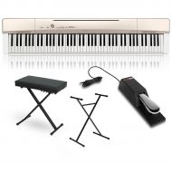 Casio Privia PX-160GD Digital Piano with Stand Sustain Pedal and Deluxe Keyboard Bench