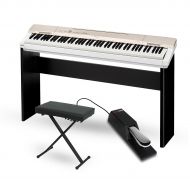 Casio Privia PX-160GD Digital Piano with CS-67 Stand Sustain Pedal and Deluxe Keyboard Bench