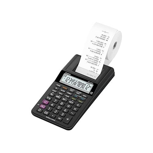 카시오 Casio HR-10RC Printing Calculator 4.02 x 3.21 x 9.41 inches, Black