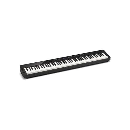 카시오 Casio Privia PX-S3100 Digital Piano - Black Bundle with CS-68 Stand, Bench, Headphone, Instructional Book, Online Lessons, Austin Bazaar Instructional DVD, and Polishing Cloth