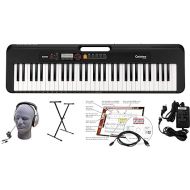 Casio CT-S200BK 61-Key Premium Keyboard Package with Headphones, Stand, Power Supply, 6-Foot USB Cable and eMedia Instructional Software, Black (CAS CTS200BK EPA)