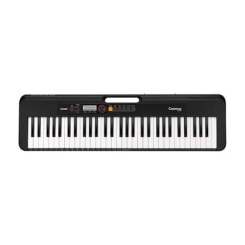 카시오 Casio CT-S200BK 61-Key Premium Keyboard Package with Headphones, Stand, Power Supply, 6-Foot USB Cable and eMedia Instructional Software, Black (CAS CTS200BK EPA)