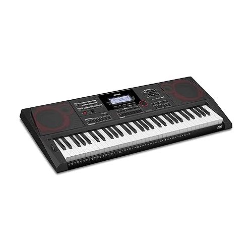 카시오 Casio CT-X5000 61-Key Keyboard Bundle with Adjustable Stand, Bench, Sustain Pedal, Online Lessons, Austin Bazaar Instructional DVD, and Polishing Cloth