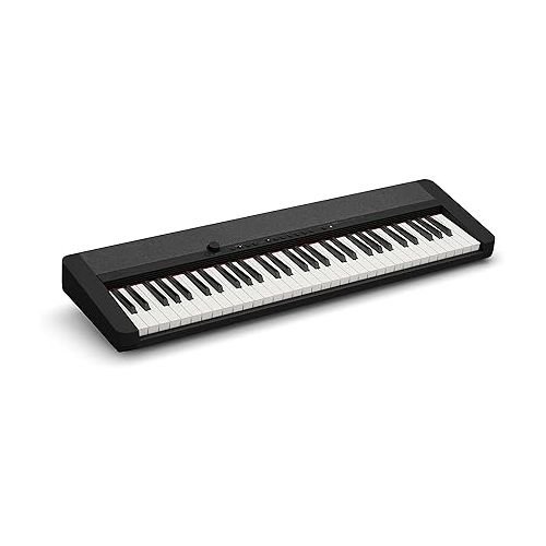 카시오 Casio CT-S1 61-key Portable Keyboard - Black Bundle with Adjustable Stand, Bench, Headphone, Sustain Pedal, Piano Book, Austin Bazaar Instructional DVD, and Polishing Cloth