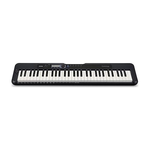 카시오 Casio CT-S300 61-Key Premium Keyboard Package, Black & RockJam KB100 Adjustable Padded Keyboard Bench, X-Style, Black